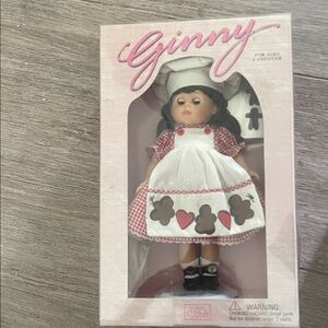 Vintage Ginny Gingerbread Cookies Doll with Red and White Outfit